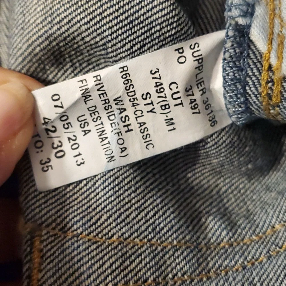 Polo Ralph Lauren‎ Classic Fit 867 Denim Stratford Blue Distressed Jeans 42/30